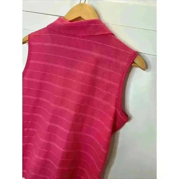 Nike Golf Dri-Fit Pink Women's Sleeveless Polo Size Medium - Picture 11 of 12